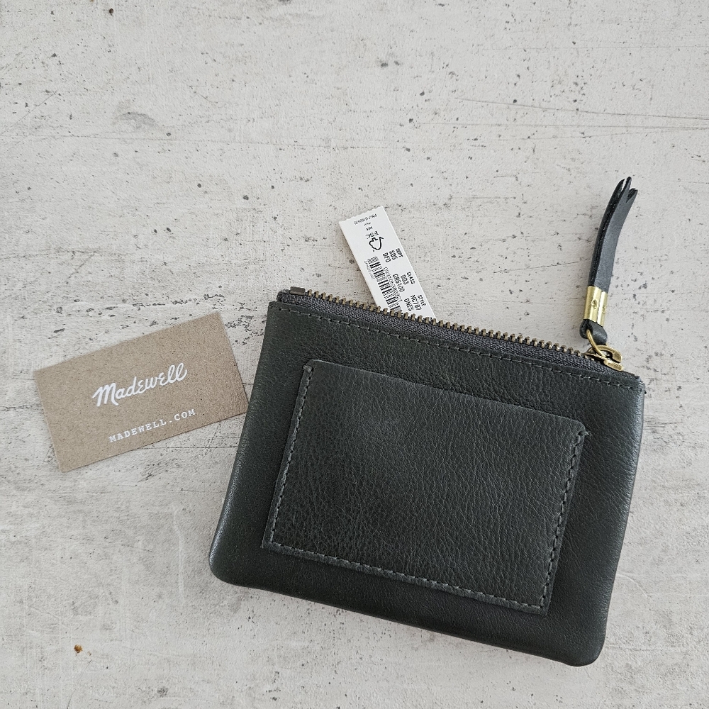 Madewell NWT Green Leather Wallet